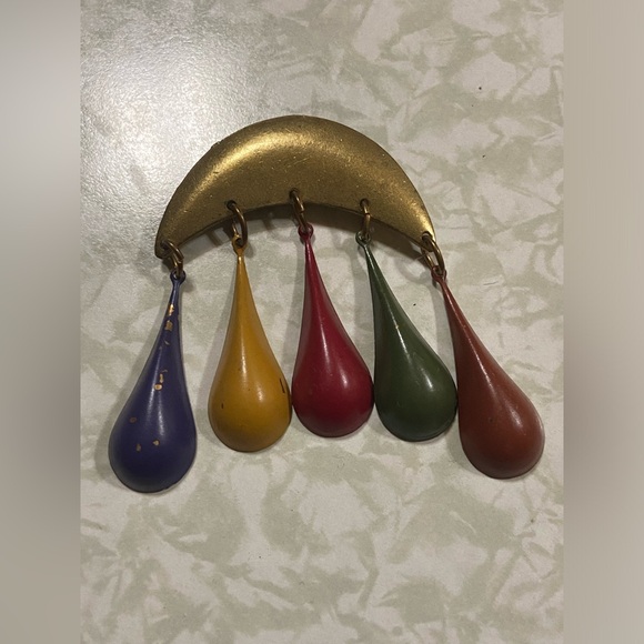 LAST CHANCE 🔥 Vintage Costume Signed “ Voice “ Brooch #6149 - Picture 8 of 8